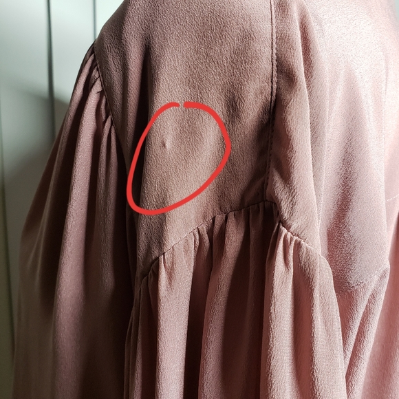 Joie Lasha Long Sleeve Silk Blouse Dusty Rose Sz: Small - Picture 14 of 16